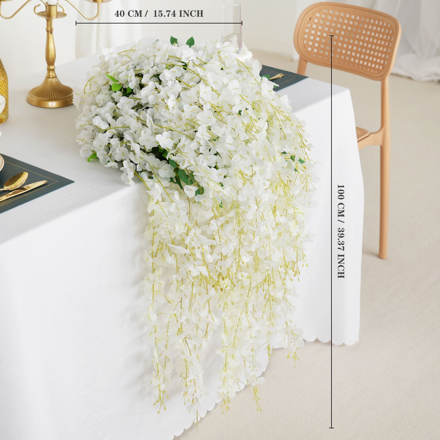 Artificial Wisteria Banquet Table Centerpieces 13 picture